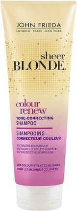 John Frieda Sheer Blonde Colour Renew Conditioner Odżywka Neutralizująca Żółty Odcień Na Włosach Blond 250 ml