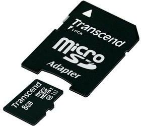 Transcend microSDHC 8GB Class 10 (TS8GUSDU1)