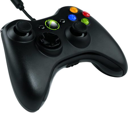 Microsoft Xbox 360 Controller czarny przewodowy (S9F-00002)