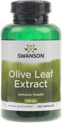 Swanson Olive Leaf Liść Oliwny 500mg 120 kaps.