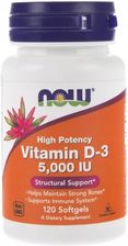 Zdjęcie Now Foods Vitamin D-3 5000IU 120 kaps - Września