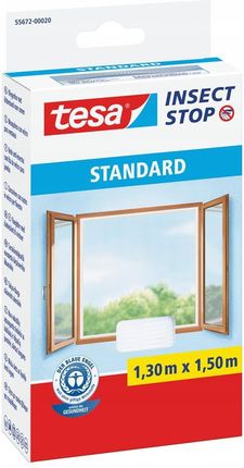 Tesa Moskitiera na okno STANDARD 1,3m x 1,5m biała
