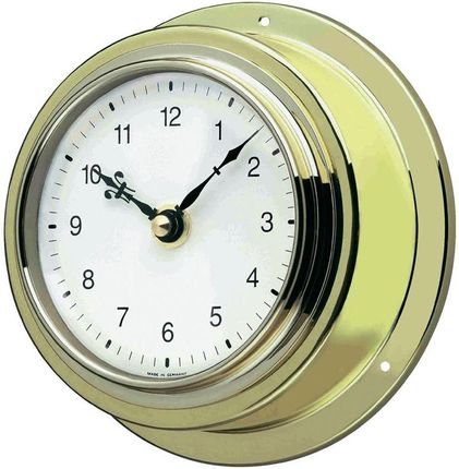 Zegar kwarcowy, ścienny, analogowy TFA 98.1021, mosiądz, biała tarcza