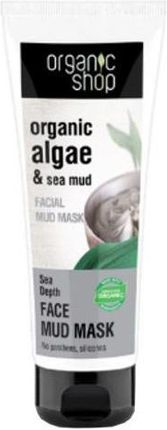 ORGANIC SHOP Błotna maska do twarzy Algi i Błoto z Morza Martwego 75ml