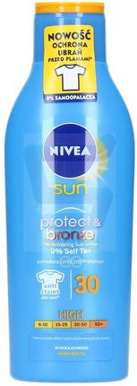 Nivea Sun Protect & Bronze Intensywne Mleczko Do Opalania Spf 30 200ml