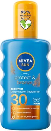 Nivea Sun Protect & Bronze Intensywny Spray Do Opalania Spf 30 200ml