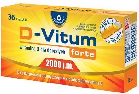 D-Vitum Forte 2000 j.m 36 kapsułek