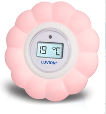 Zdjęcie Luvion Elektroniczny Termometr Do Kąpieli I Pomiaru Temperatury W Pokoju 2W1 Różowy - Radzionków