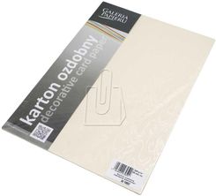 Argo Kobra Karton Ozdobny Premium 220G/M2 - Papirus Kolor Kremowy - 20 Arkuszy A4 201002