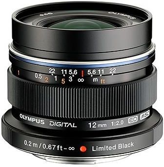 Obiektyw do aparatu Olympus M.ZUIKO Digital ED 12mm f/2.0 Czarny