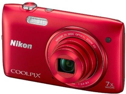 Nikon COOLPIX S3400 デジカメ フルセット a4820 Aparat cyfrowy Nikon Coolpix S3400 czerwony - Ceny i opinie