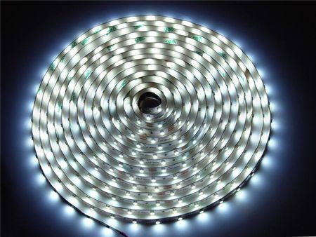 LED Line Taśma 300 SMD 3528 Biała Zimna W Powłoce Silikonowej IP65 T300SMD3528CW-IP65