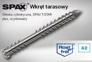 Spax-d A2 Wkręty Do Tarasów 5,0x40mm Inox 200 Szt.