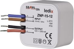 Ledix Zamel Zasilacz ZNP-15-12 12 V DC 15 W LDX10000030