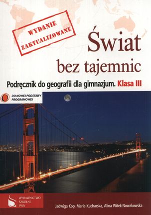 Świat bez tajemnic 3 Podręcznik - Kop Jadwiga, Kucharska Maria, Witek-Nowakowska Alina