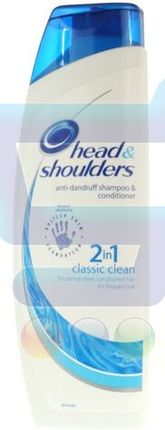 HEAD&SHOULDERS Szampon do Włosów 2w1 Przeciwłupieżowy Classic Clean 250 ml