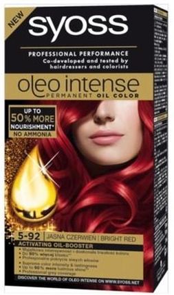 Syoss Oleo Intense farba do włosów trwale koloryzująca z olejkami 5-92 Intensywna Czerwień 115ml