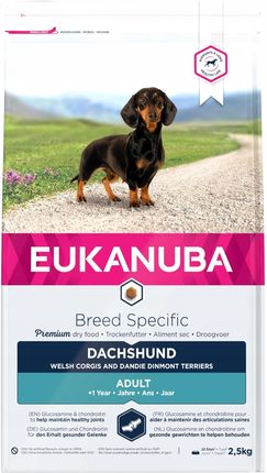 Eukanuba Breed Specific Sucha karma dla dorosłych psów rasy jamnik 2,5kg