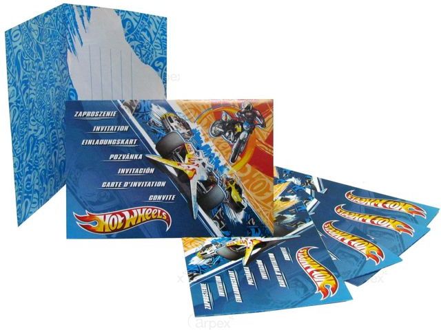 Zaproszenia Urodzinowe Hot Wheels 6 Szt Ceny I Opinie Ceneopl