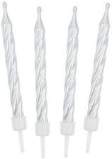 Zdjęcie Świeczki urodzinowe spiralne białe - 12 szt. - Biała Podlaska