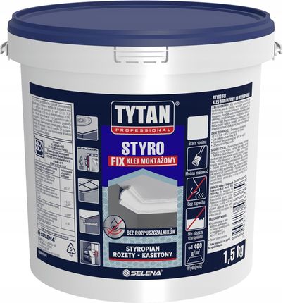 TYTAN PROFESSIONAL STYRO FIX Klej montażowy do styropianu 1,5 kg biały