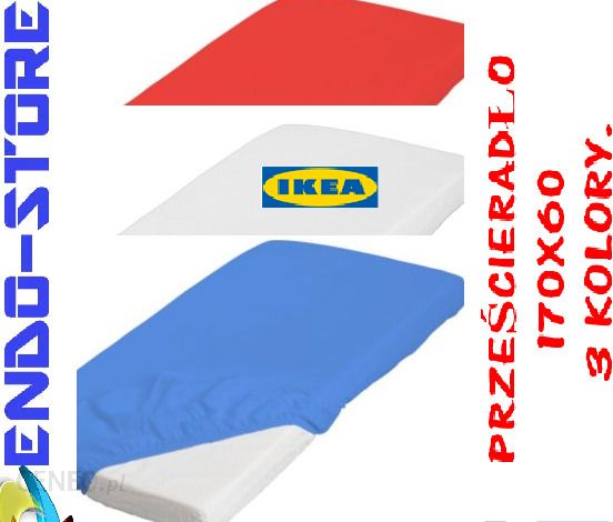Ikea Przescieradlo Z Gumka 160x70 Cm 7017 Biale Ceny I Opinie Ceneo Pl