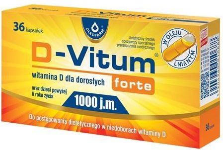 D-Vitum Forte, 1000 j.m, 36 kapsułek