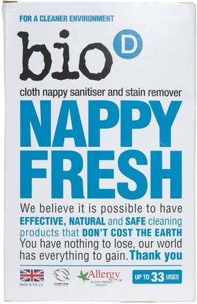 Bio D Nappy Fresh dodatek antybakteryjny do prania pieluch 500g