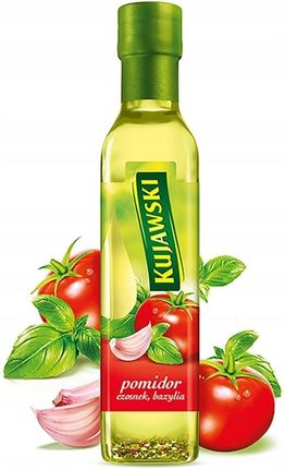 KUJAWSKI 250ml Olej rzepakowy z pomidorami, czosnkiem i bazylią