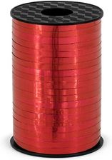 Zdjęcie Wstążka ozdobna do balonów - metaliczna - czerwona - 225 m. - Myślibórz