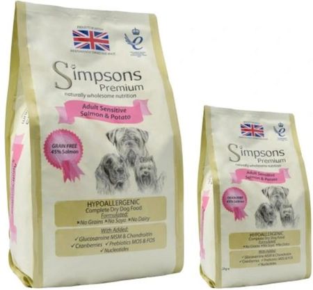 Simpsons salmon and potato hotsell puppy food