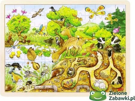 Natura - gdzie żyją zwierzęta, puzzle, Goki