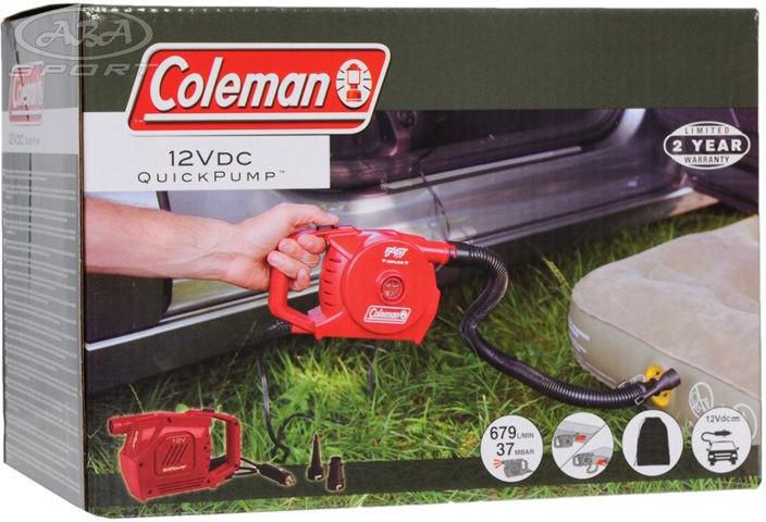 Coleman Pompka Elektryczna Akumulatorowa, Ładowanie 12/230V, Wydajność 400L/Min