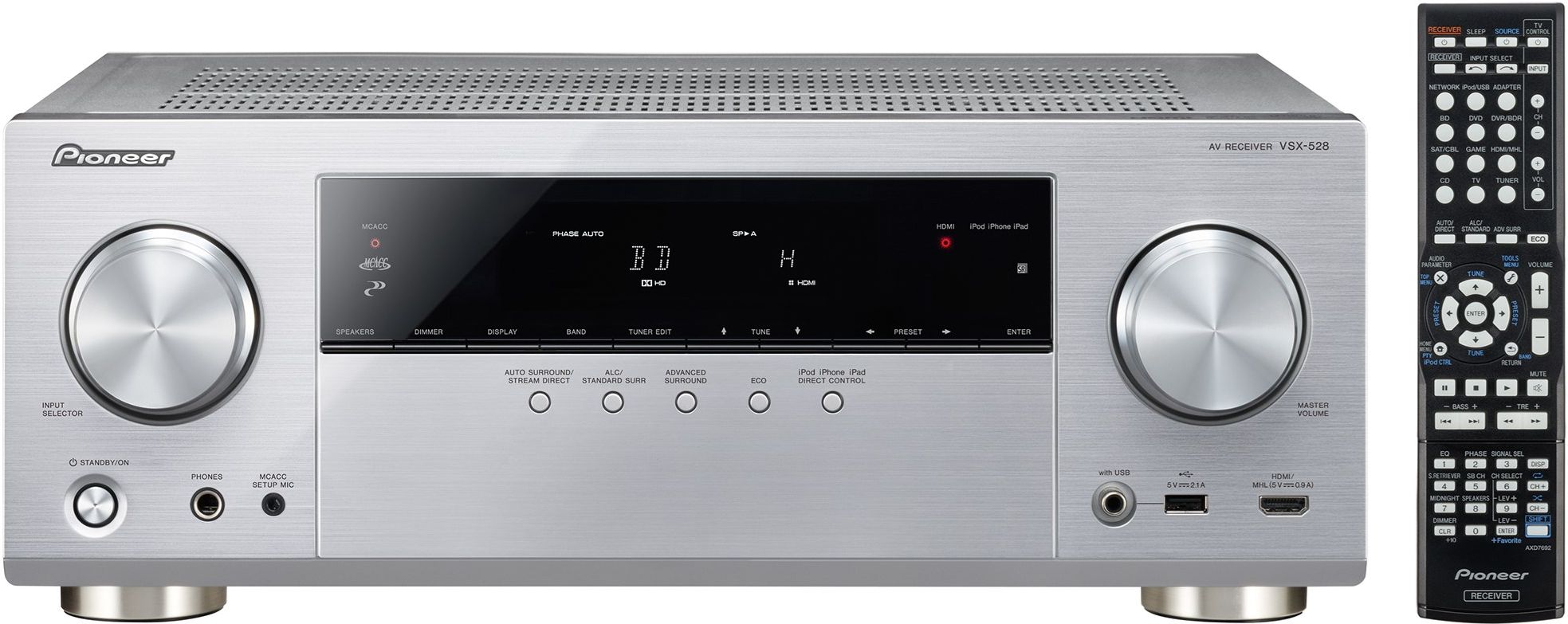 Как подключить pioneer vsx 528 к айфону