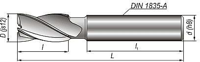 Fenes DIN 844-A K-N 0641-512-100-090 (9 mm)