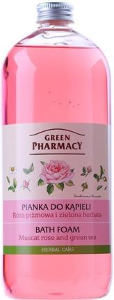 Green Pharmacy Pianka do kąpieli Róża Piżmowa i zielona Herbata 1000ml