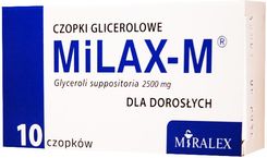 Zdjęcie Milax-M czopki glicerolowe dla dorosłych 10 sztuk - Urzędów