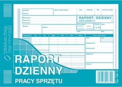Zdjęcie Michalczyk Druk Raport Dzienny Pracy Sprzętu A5 /790-3/ - Sławków