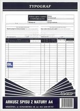 Zdjęcie Typograf Druk Arkusz Spisu Z Natury A4 1055 - Lewin Brzeski