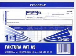 Typograf Druk Faktura Vat Netto A5 11 1124 Ceny I Opinie Ceneopl