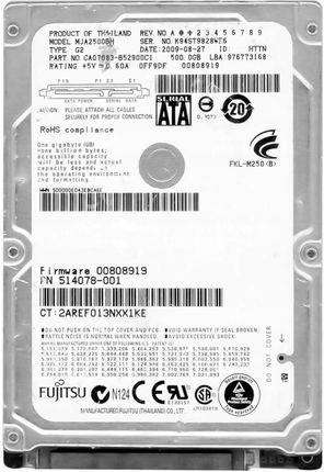 FUJITSU 500GB 8MB 5400rpm SATA2 2,5cala (MJA2500BH)