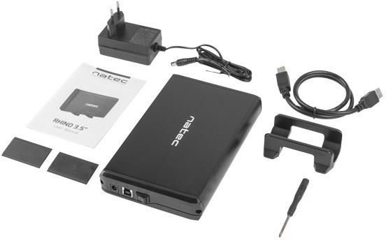 Natec SATA RHINO 3,5" USB 3.0 (NKZ-0448) - zdjęcie 3 Natec SATA RHINO 3,5" USB 3.0 (NKZ-0448)