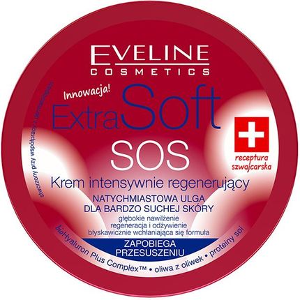 Eveline Extra Soft SOS Krem intensywnie regenerujący 200ml