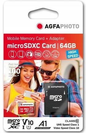 AgfaPhoto microSDXC 64GB Class 10 (10582)