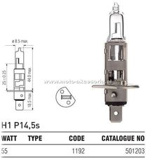 Zdjęcie Żarówka Bosma 12V 55W P14 5s H1 - Bytom Odrzański