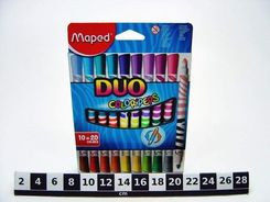 Zdjęcie Maped Flamastry Dwustronne Duo 10 Szt 20 Kolorów - Zator