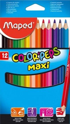 Maped Kredki Trójkątne Colorpeps Maxi 12 Szt.