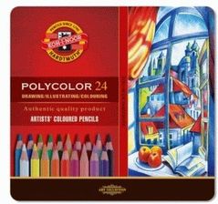 Zdjęcie Koh-I-Nor Kredki 24 Kol. Artystyczne Polycolor /3824/ - Łódź