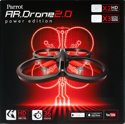 Parrot AR.Drone 2.0 Power Edition (blue, orange, green, red