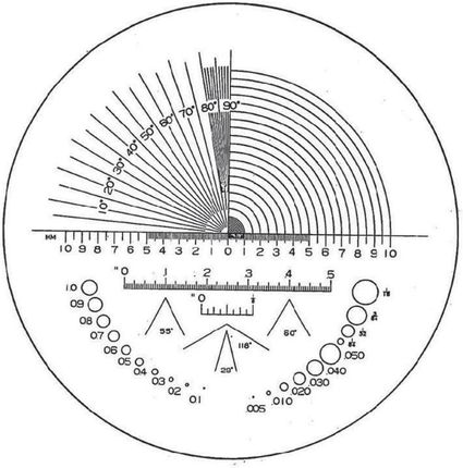 Eschenbach Uniwersalna skala do szkieł powiększających 1152 (26158054302)